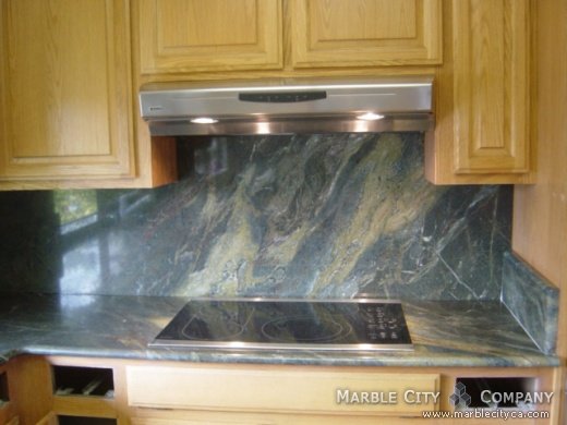 Golden Lighting Granite Kitchen Countertops California Color Green