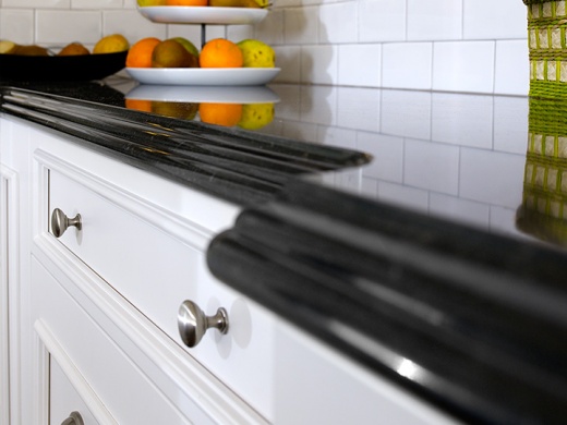 Black Quartz Cambria Countertops For Kitchen And Vanity In