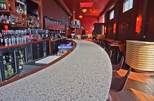 Amber Pearl - Recycled Glass Countertops in San Francisco, California