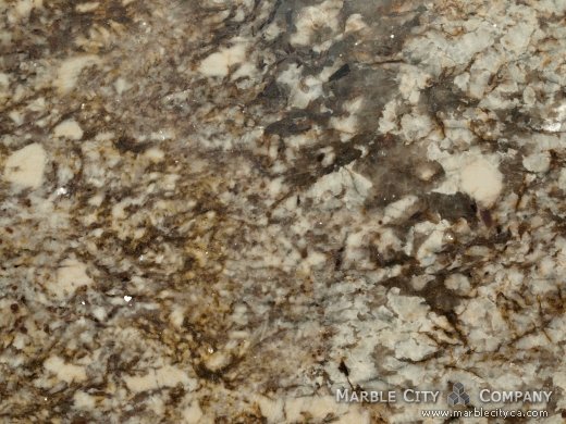 Golden Lace - Granite Countertops San Jose, California. Macro view — Macro View