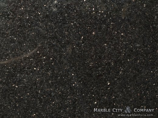 Black Galaxy - Granite Countertops San Jose, California. Macro view — Macro View