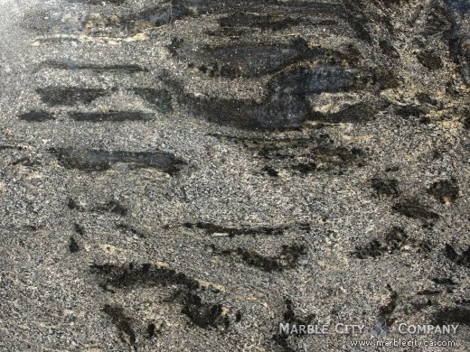 Black Cosmic - Granite Countertops San Francisco, California. Macro view — Macro View